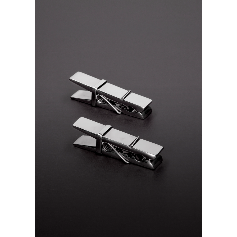 Shots Steel Cloth Pin Nipple Clamps – Detailaufnahme Vorderseite