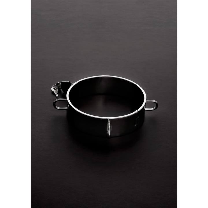 Shots Steel Dungeon Halsband Edelstahl – Detailaufnahme Rückseite