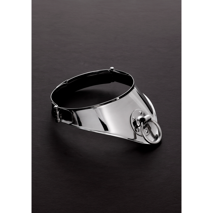 Shots Steel   Halsmanschette "Kleopatra" Aus Edelstahl 34 Cm, silber, Default Title – Hauptansicht: verführerisch präsentiert