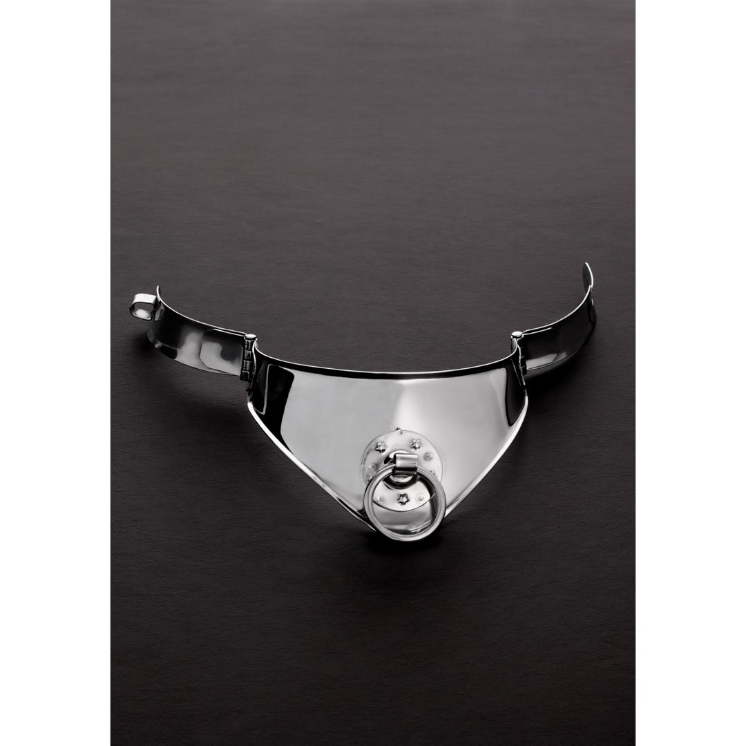 Shots Steel Halsmanschette Kleopatra Aus Edelstahl 34 Cm – Detailaufnahme Vorderseite