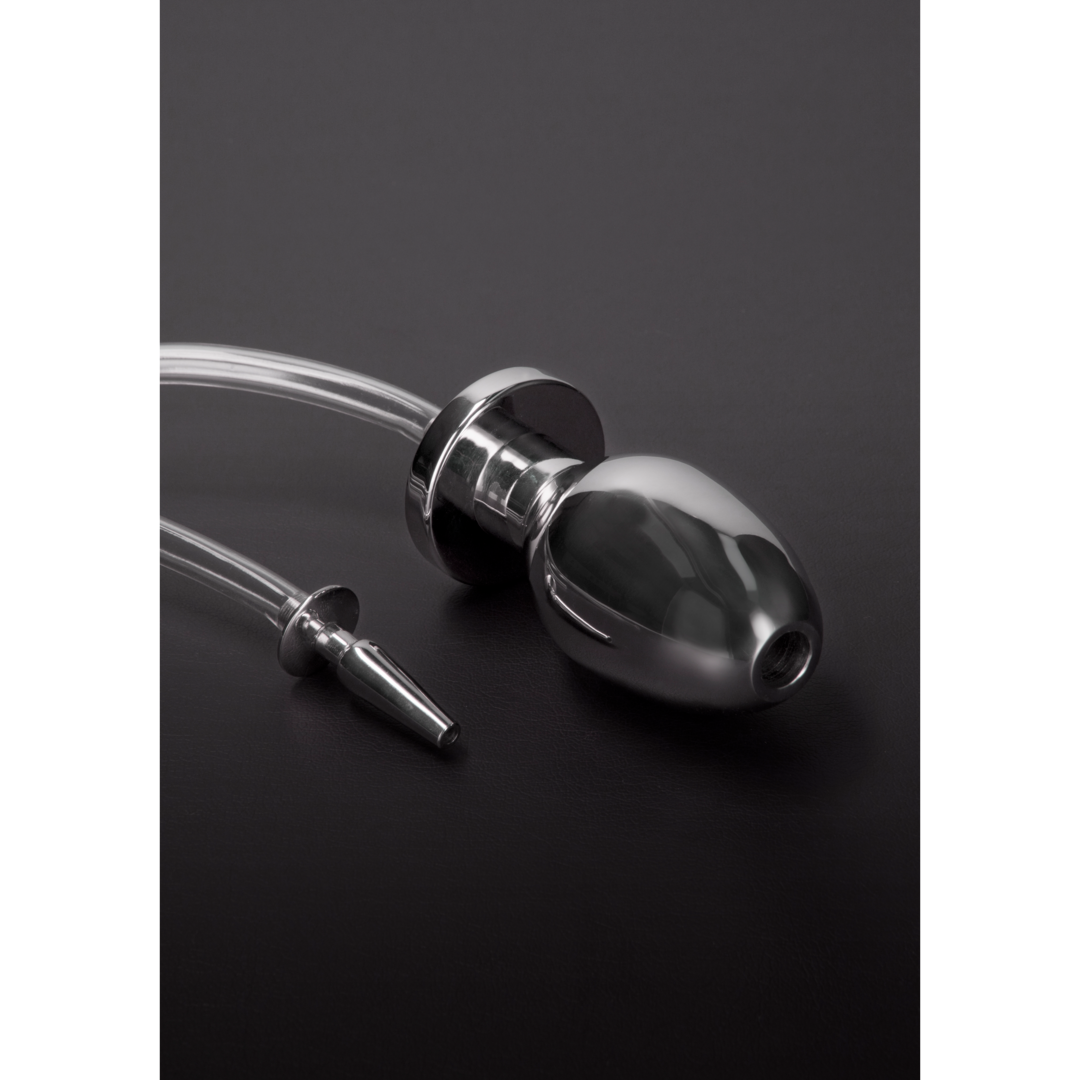 Shots Steel - "Fire Hose" Penis Plug mit Buttplug