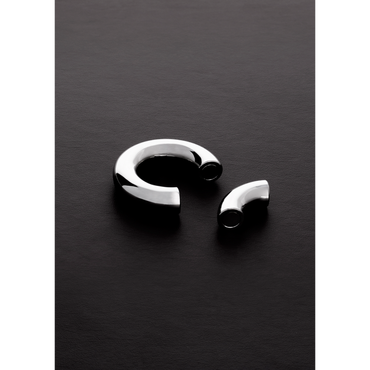 Shots Steel Magnetischer Hodenstrecker Aus Edelstahl Rund 3 30 Cm – Detailaufnahme Rückseite