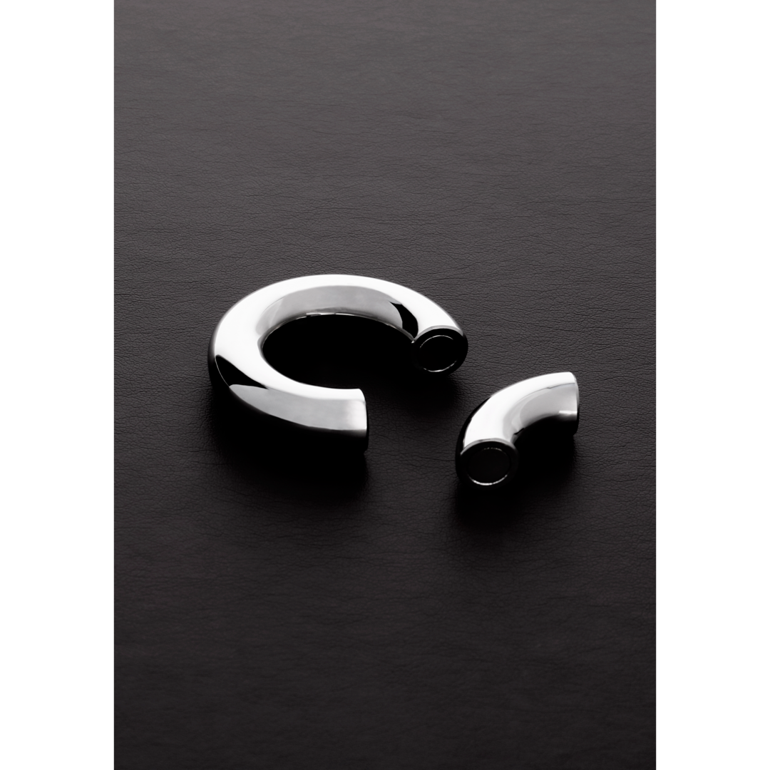 Shots Steel Magnetischer Hodenstrecker Aus Edelstahl Rund 3 90 Cm – Detailaufnahme Vorderseite