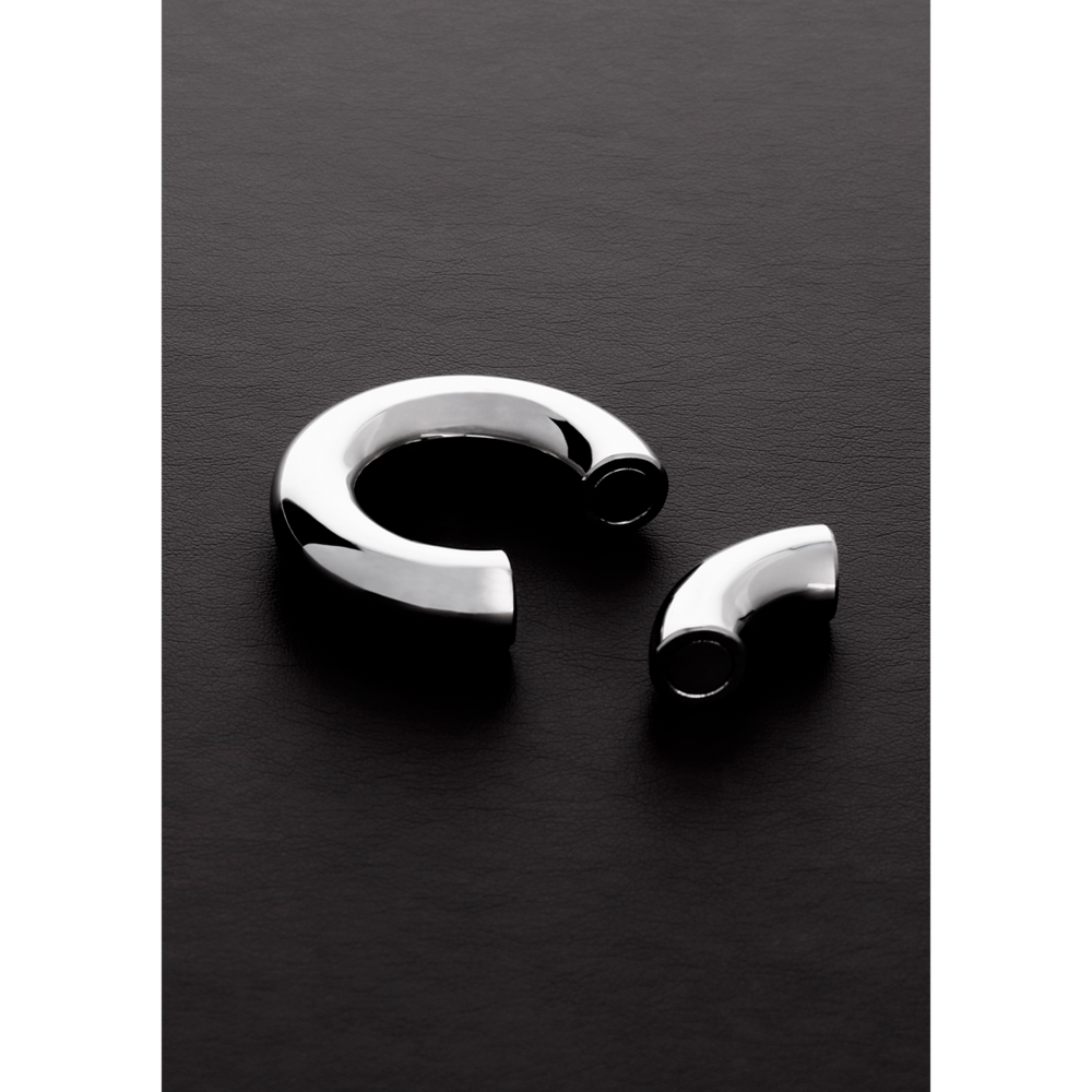 Shots Steel Magnetischer Hodenstrecker Aus Edelstahl Rund 4 50 Cm – Detailaufnahme Vorderseite