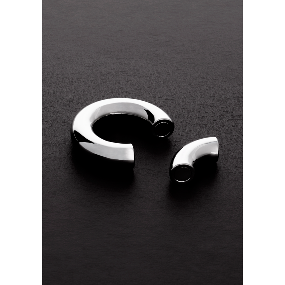 Shots Steel Magnetischer Hodenstrecker Aus Edelstahl Rund 4 50 Cm – Detailaufnahme Vorderseite