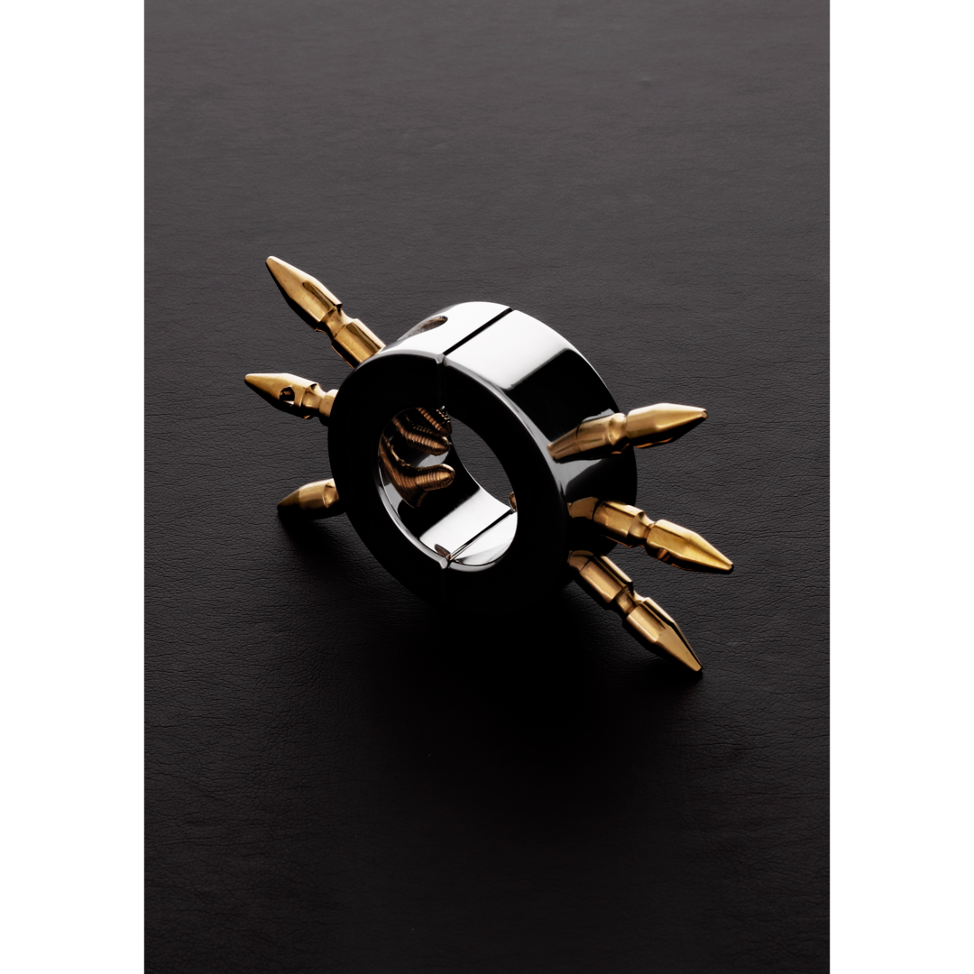 Shots Steel   Ball Stretcher Mit Stacheln, silber-1; gold, Edelstahl, Default Title – Hauptansicht: verführerisch präsentiert