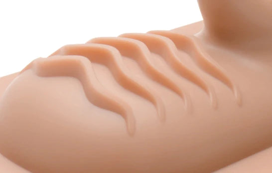 Lovebotz G Punkt Aufsatz Fur Den Saddle Sybian Hautfarben – Nahaufnahme Materialstruktur