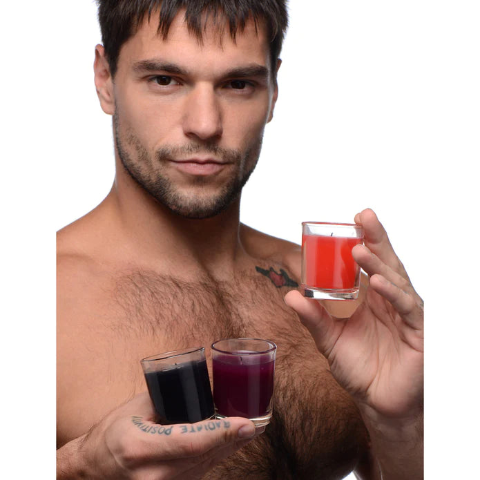 Master Series Flame Drippers Massagekerze – Detailaufnahme Vorderseite