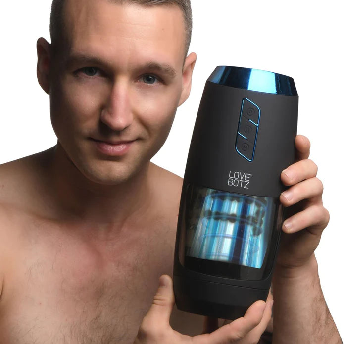 Lovebotz   The Milker Slider Masturbator, schwarz; transparent; turkis, abs; silikon; tpe, Default Title – Hauptansicht: verführerisch