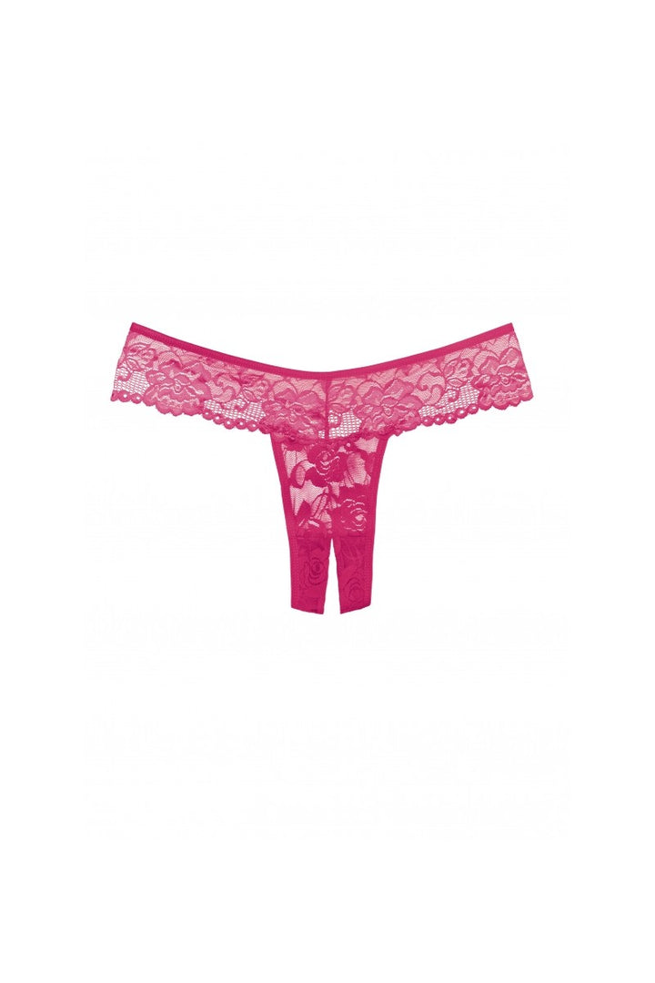 Allure Adore Chiqui Love Panty Schrittoffen Pink – Detailaufnahme Vorderseite