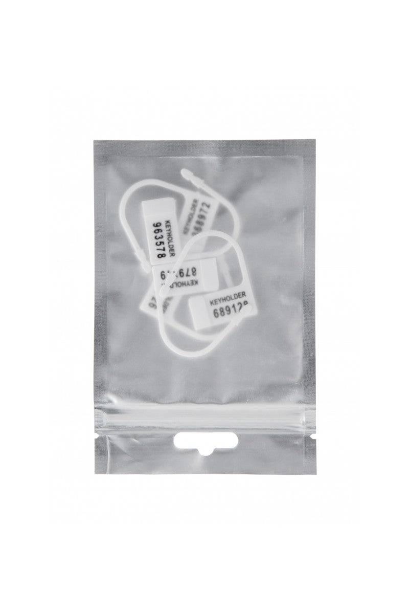 Mancage Ersatzschlosser Fur Keuschheitskafige Weiss – Detailaufnahme Vorderseite