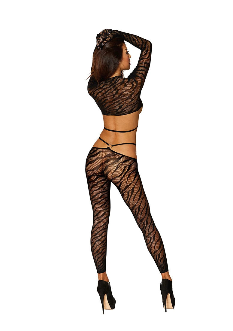 Dreamgirl - Bodystocking "Zebra"