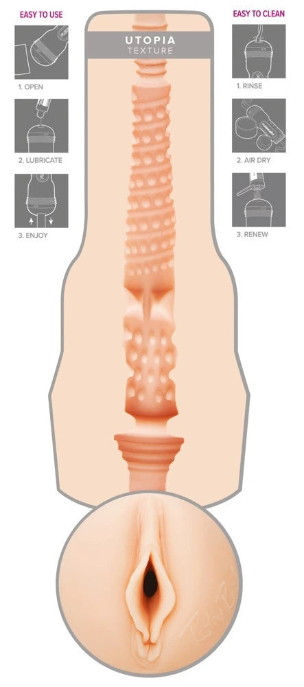 Fleshlight - Riley Reid Utopia – Original Vagina-Masturbator | Realistische Masturbationshilfe