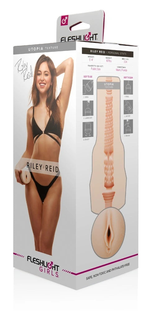 Fleshlight - Riley Reid Utopia – Original Vagina-Masturbator | Realistische Masturbationshilfe