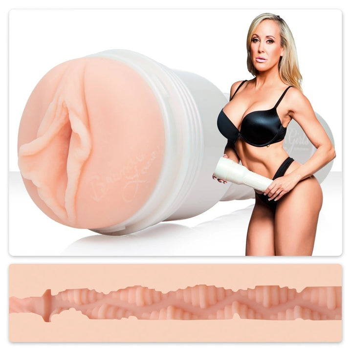 Fleshlight Girls Brandi Love Heartthrob Masturbator in Hautfarben mit strukturiertem Innenkanal und Model