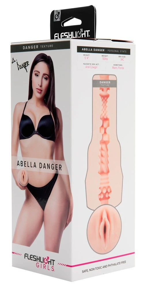 Fleshlight Girls Abella Danger Masturbator in Hautton mit Danger-Textur, sicheres und phthalatfreies Material