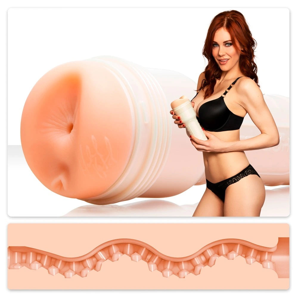 Fleshlight Maitland Ward Tight Chicks Masturbator in Hautfarbe mit strukturiertem Innenkanal und originalem Fleshlight-Gehäus