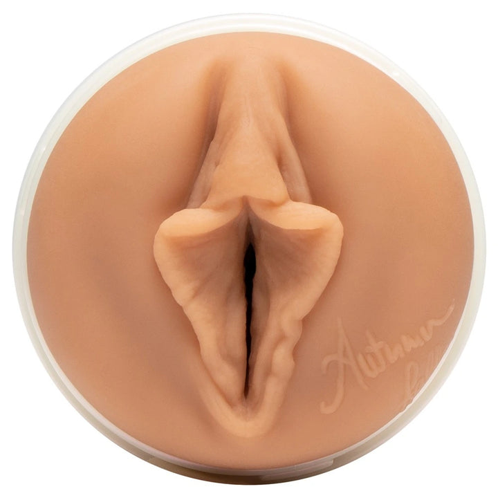 Fleshlight Autumn Falls Cream Masturbator in hautfarbenem SuperSkin-Material mit realistischer Textur und Signatur-Design
