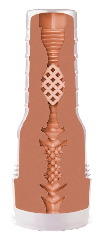 Fleshlight Autumn Falls Cream Masturbator in Hautton mit detaillierter Innenstruktur aus Premium-Superskin-Material