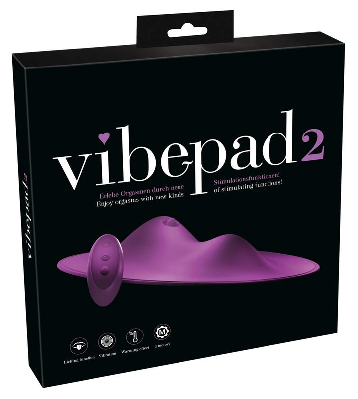 vibepad 2 – Aufsitzvibrator mit Doppelmotor & Heizfunktion | Vibrierende Sitzauflage