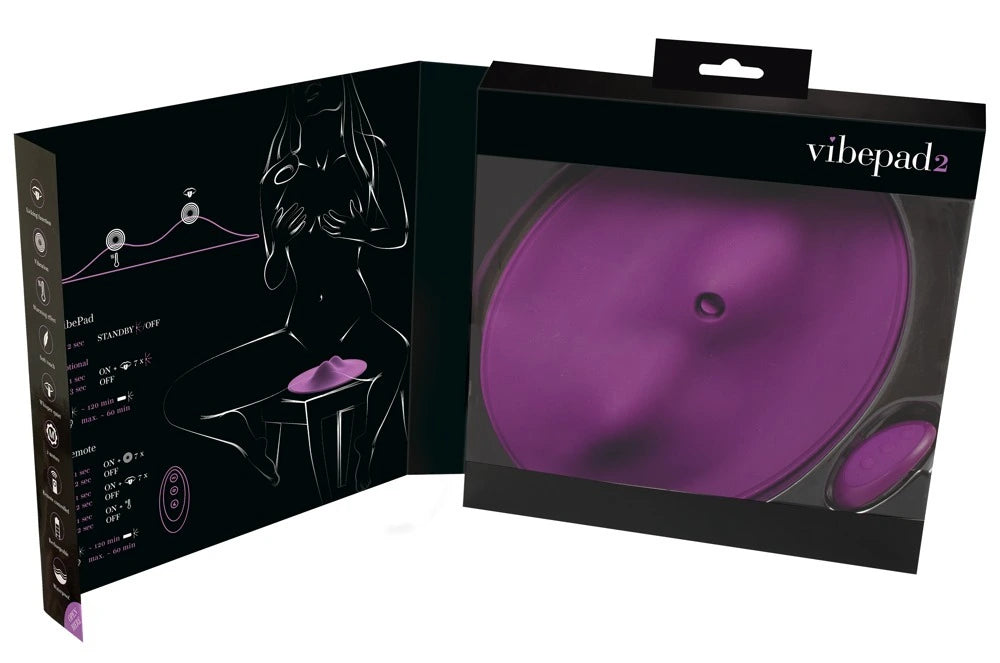 vibepad 2 – Aufsitzvibrator mit Doppelmotor & Heizfunktion | Vibrierende Sitzauflage