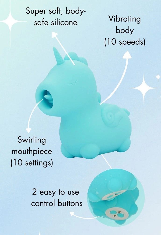 Unihorn - Mount'n Peak Auflegevibrator – Klitoris Stimulator mit Saugfunktion