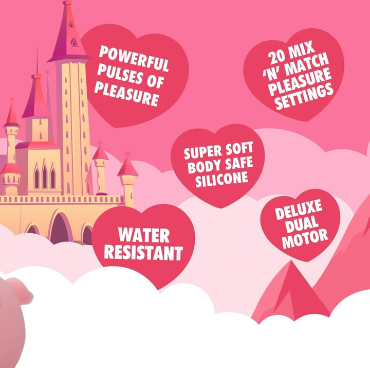 Unihorn - Heart Throb Auflegevibrator – Klitoris Stimulator mit Saugfunktion