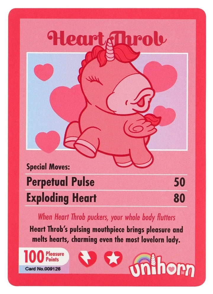 Unihorn - Heart Throb Auflegevibrator – Klitoris Stimulator mit Saugfunktion