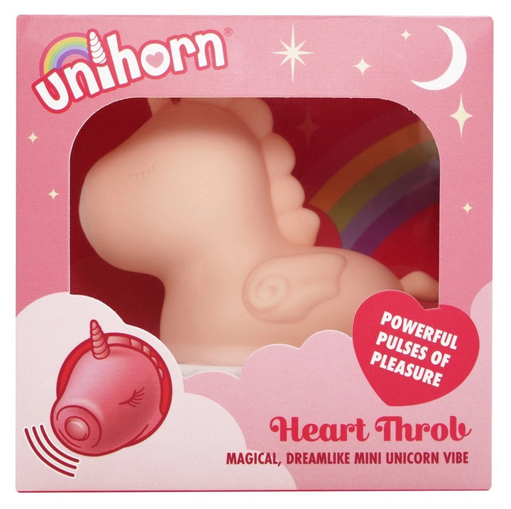 Unihorn - Heart Throb Auflegevibrator – Klitoris Stimulator mit Saugfunktion