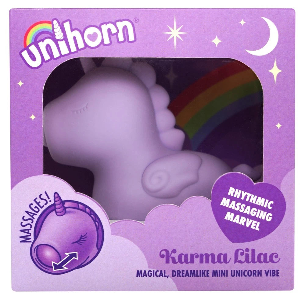 Unihorn - Karma Lilac Auflegevibrator – Klitoris Stimulator mit Saugfunktion