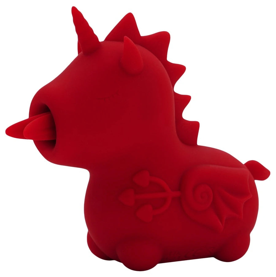 Unihorn - Blaze Diablo Auflegevibrator – Klitoris Stimulator mit Saugfunktion