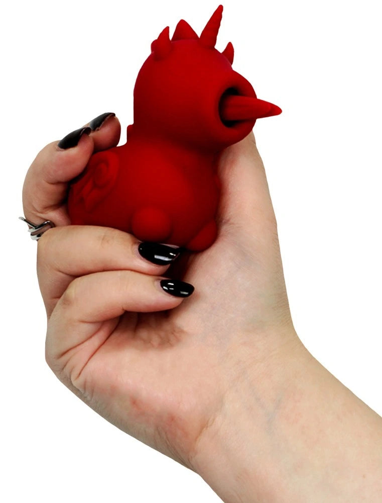 Unihorn - Blaze Diablo Auflegevibrator – Klitoris Stimulator mit Saugfunktion