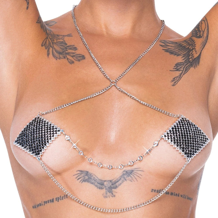 Cottelli Accessoires - Nippelsticker Square schwarz