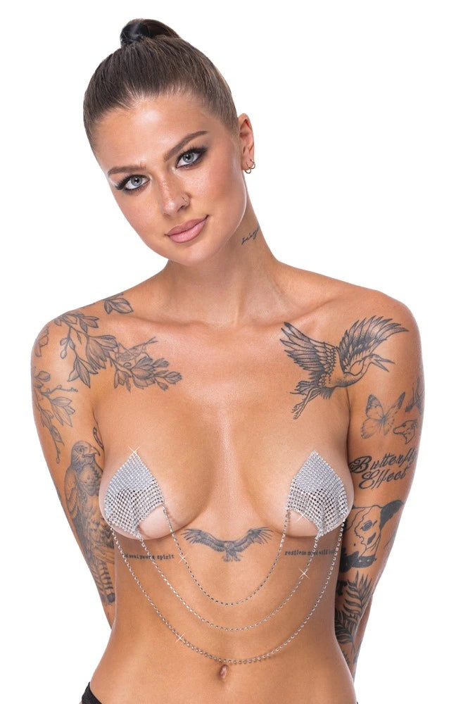 Cottelli Accessoires - Nippelsticker Square silber