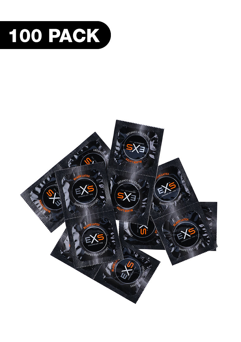 EXS - Black Latex Kondom 100er