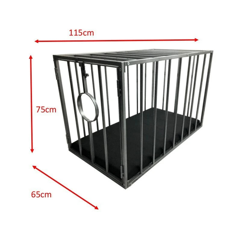 Mr. Sling BDSM Käfig Metall mit Schaumstoffmatratze