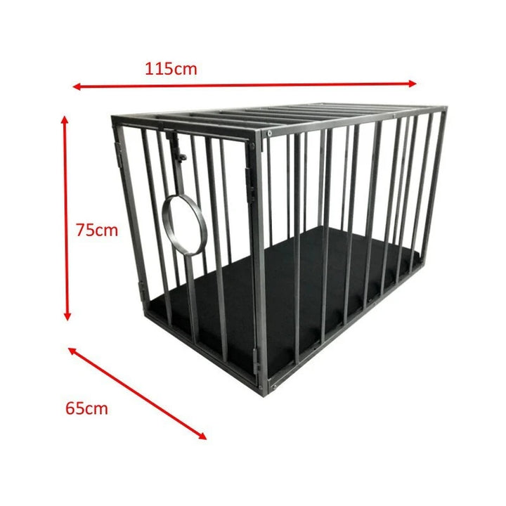 Mr. Sling BDSM Käfig Metall mit Schaumstoffmatratze