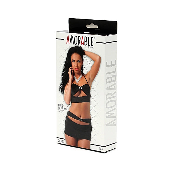 Amorable by Rimba - Minirock mit Top - schwarz