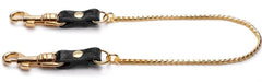 KinkySabine - Kette mit Karabiner schwarz/gold