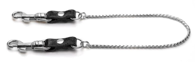 KinkySabine - Kette mit Karabiner schwarz/silber