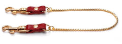 KinkySabine - Kette mit Karabiner rot/gold