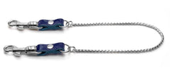 KinkySabine - Kette mit Karabiner blau/silber