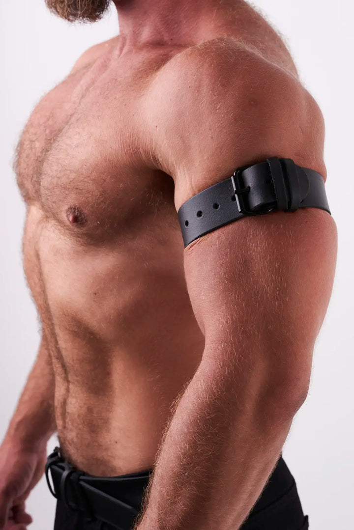 KinkySabine - Lederarmband für Herrn schwarz