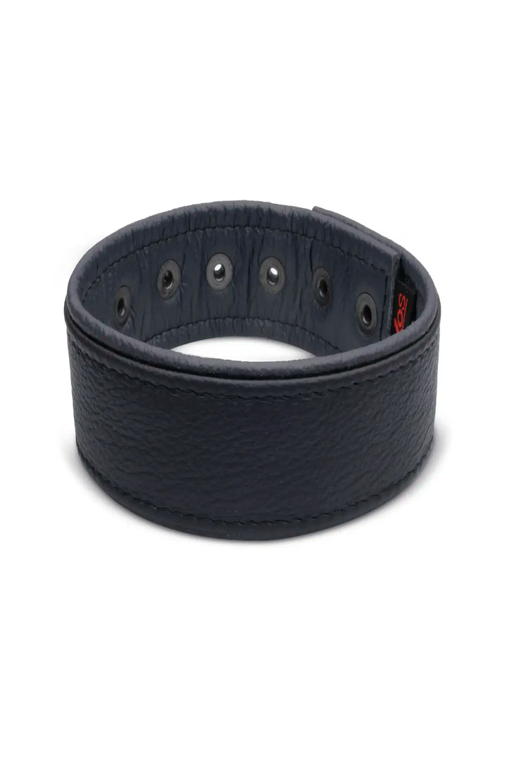 KinkySabine - weiches Lederarmband für Herrn schwarz