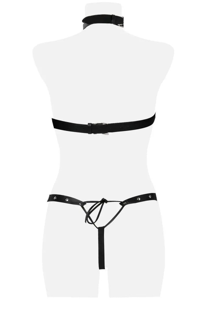 Grey Velvet - 3-teiliges Kettenharness-Set