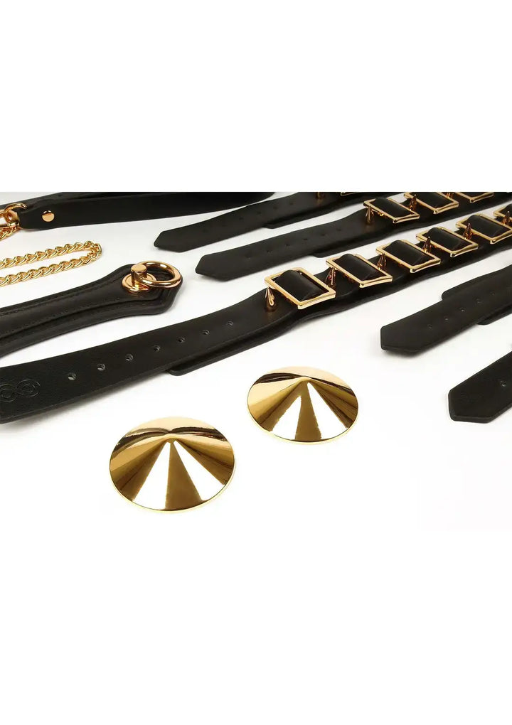 Taboom Desires Masterpiece Case – 11-teiliges BDSM-Set im Luxus-Koffer mit Halsband, Fesseln & Bondage-Zubehör