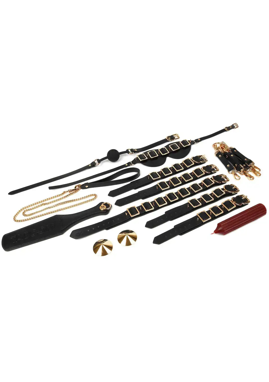 Taboom Desires Masterpiece Case – 11-teiliges BDSM-Set im Luxus-Koffer mit Halsband, Fesseln & Bondage-Zubehör