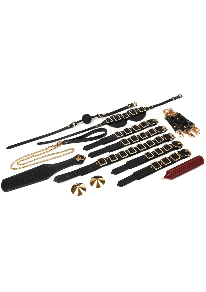 Taboom Desires Masterpiece Case – 11-teiliges BDSM-Set im Luxus-Koffer mit Halsband, Fesseln & Bondage-Zubehör