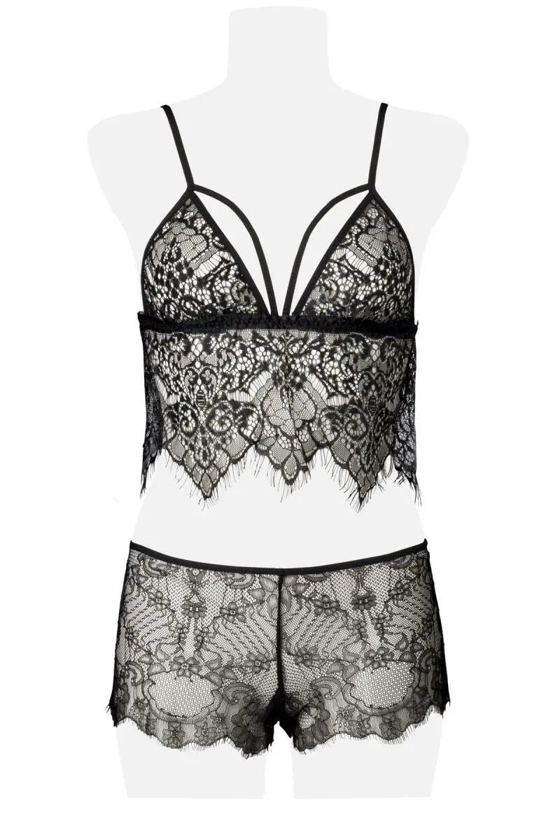 Grey Velvet - 2-teiliges Spitzen-Cami-Set