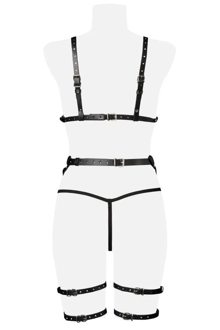 Grey Velvet - 3-teiliges Harness-Set